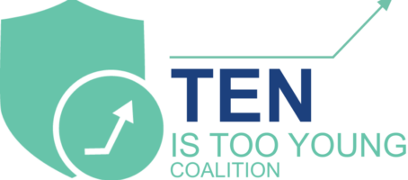 This is a logo for the campaign group to raise the minimum age of criminal responsibility in NI to higher than 10 years old.