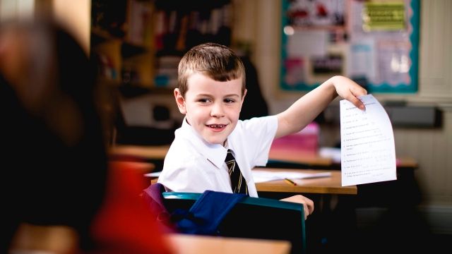 boy at school