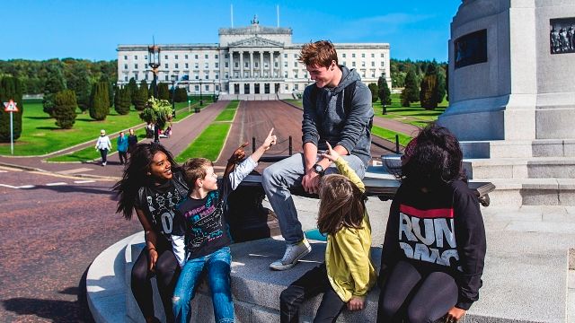 Young people at stormont