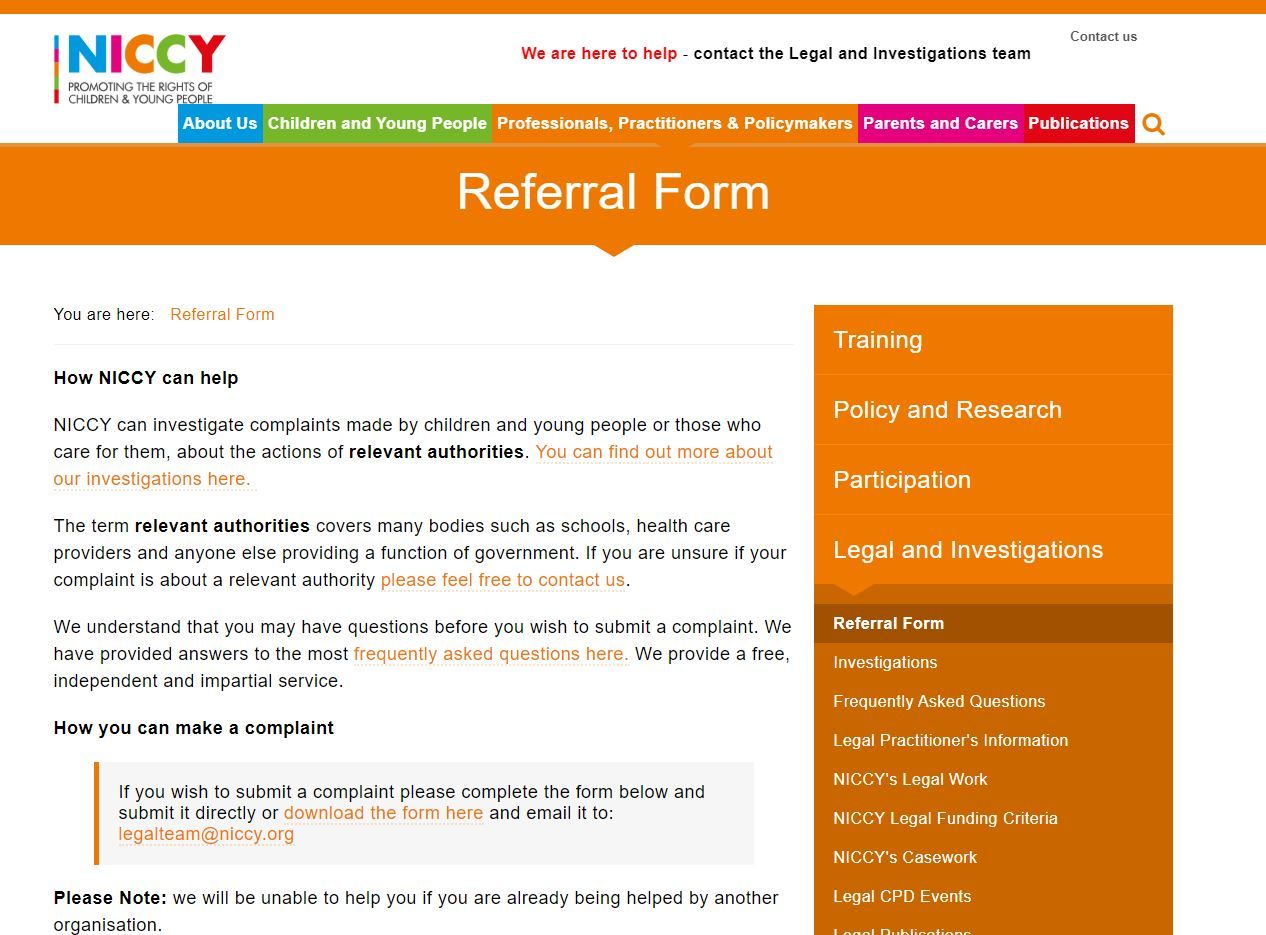 Referral form