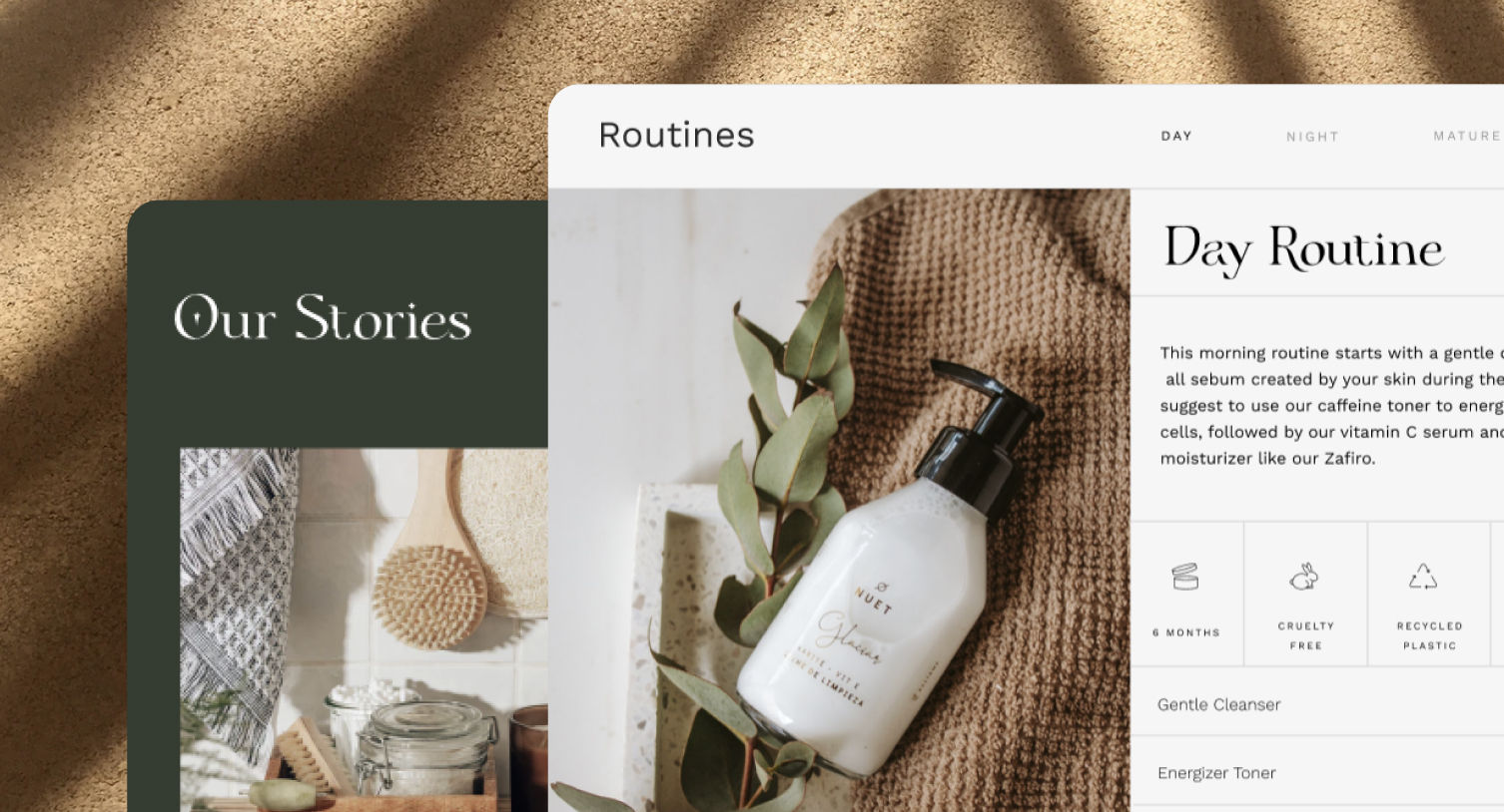 website views for buying organic skincare products