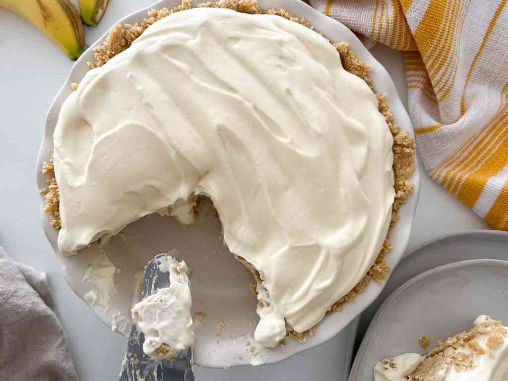 no bake banana cream pie