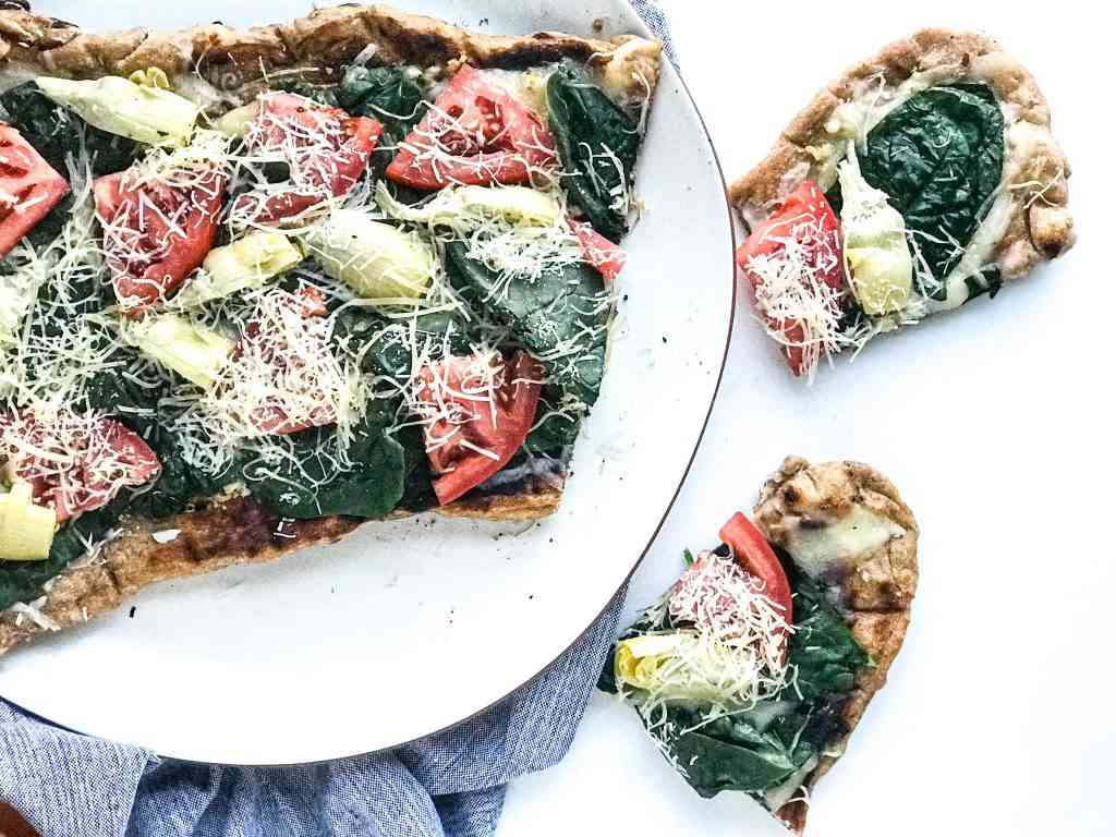 Siciliana' Veggie Pizza (01), Grilled artichokes, spinach,…