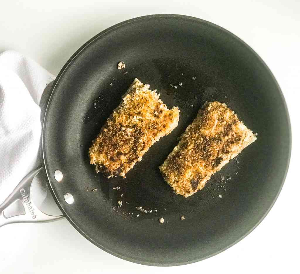 Pan-Seared Walnut Crusted Halibut