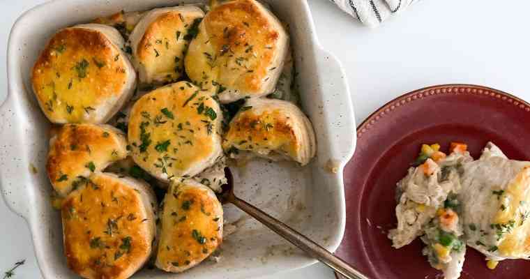 Easy Weeknight Biscuit Chicken Pot Pie