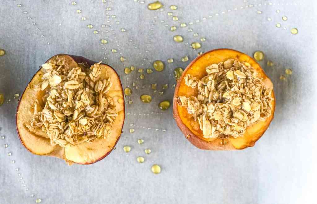 Baked Oatmeal Fruit Boats