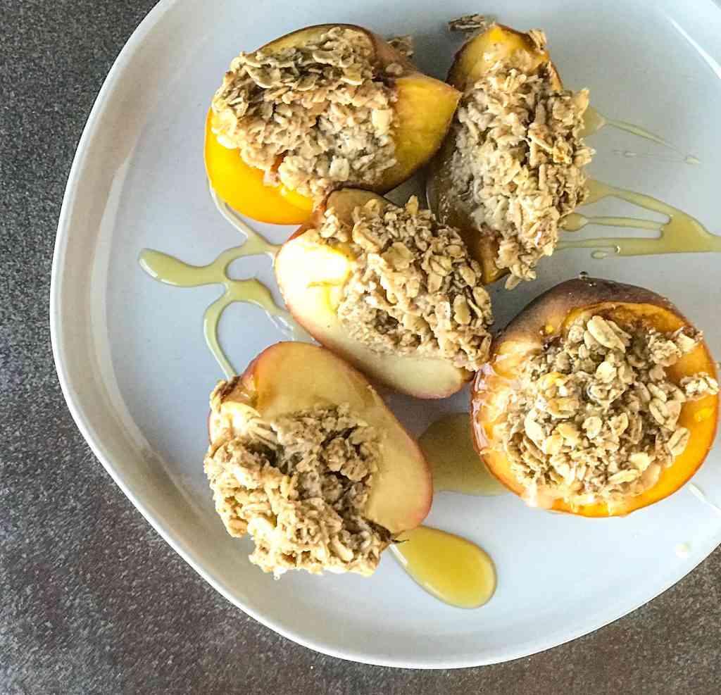 Baked Oatmeal Fruit Boats