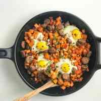 Autumn Sweet Potato Hash & Eggs