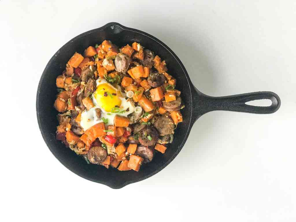 Autumn Sweet Potato Hash & Eggs