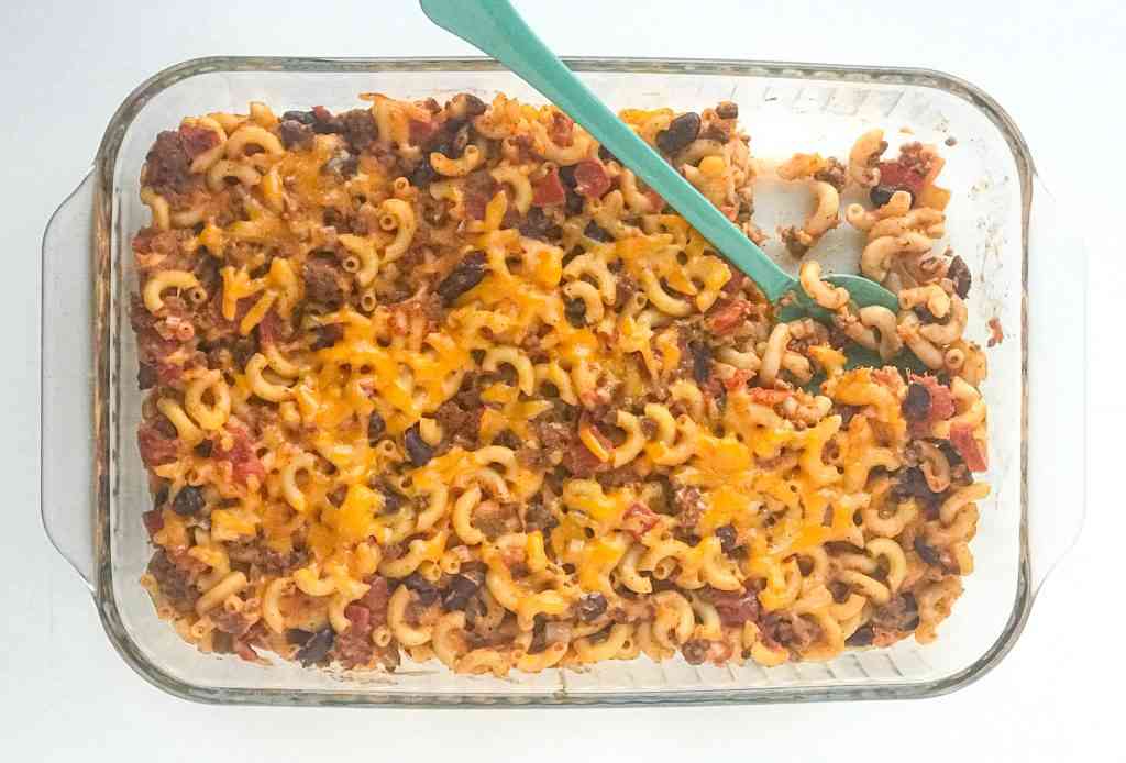 Easy Cheesy Chili Mac Casserole