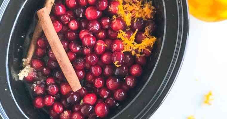 Punchy Crockpot Fresh Cranberry and Orange Sauce