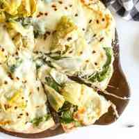 Spinach Artichoke "Dip" Pizza