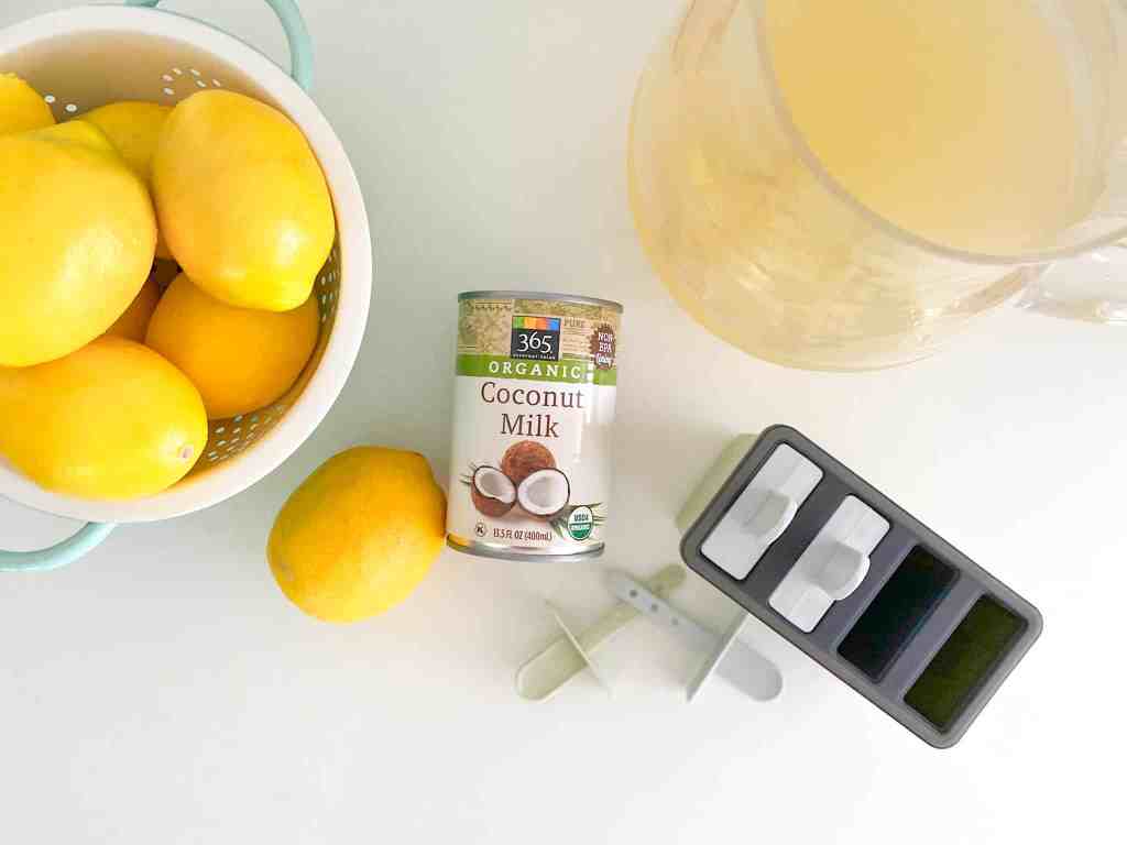 coconut lemonade popsicle ingredients 