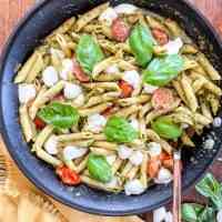 Stove-Top Brown Butter Spinach Pesto Pasta