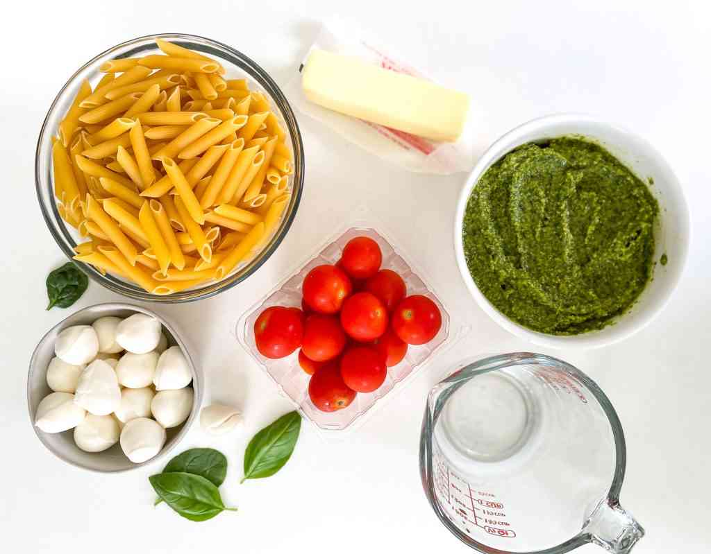 Stove-Top Brown Butter Spinach Pesto Pasta