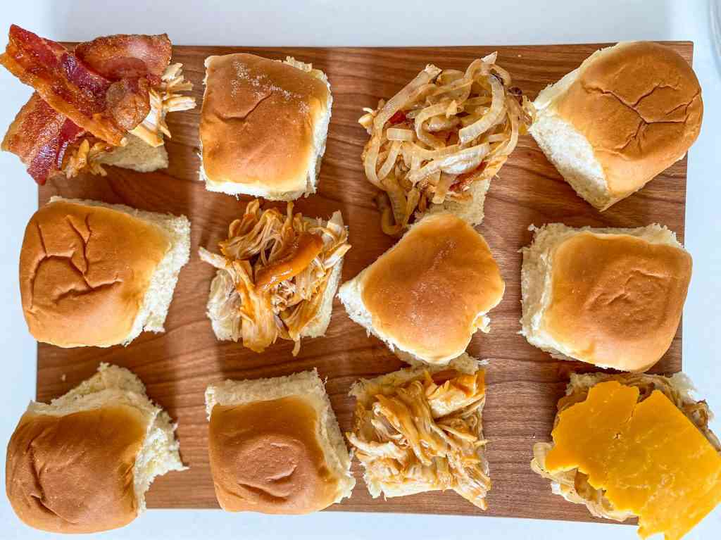 Favorite Crock-pot Smothered Barbecue Chicken Sliders