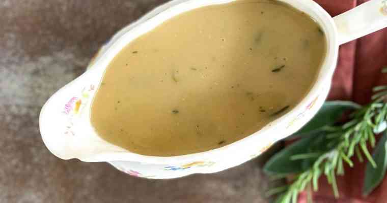 Quick Last Minute Turkey Gravy