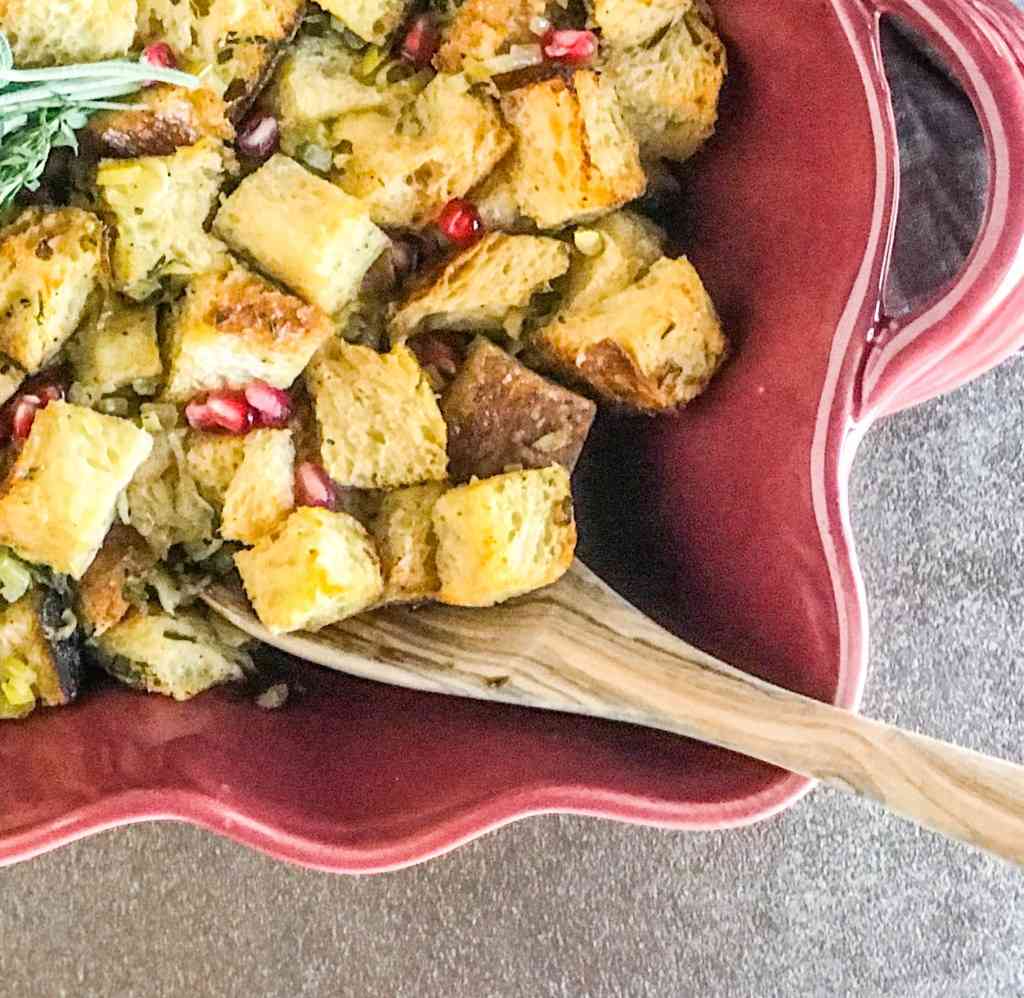 Vegetarian Sourdough Herb & Pomegranate Stuffing