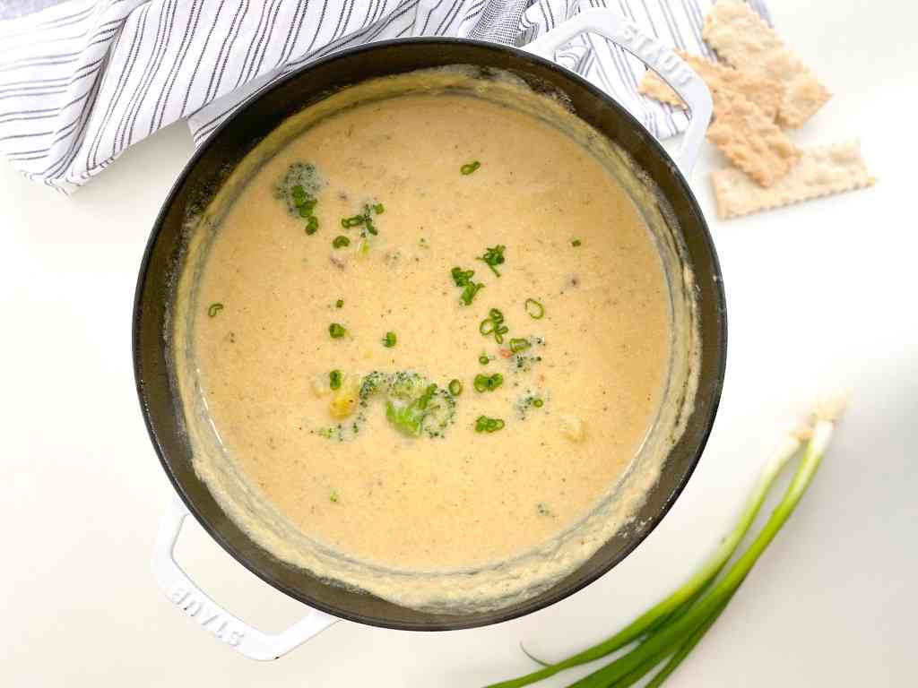 Loaded "Baked" Potato &  Broccoli Soup
