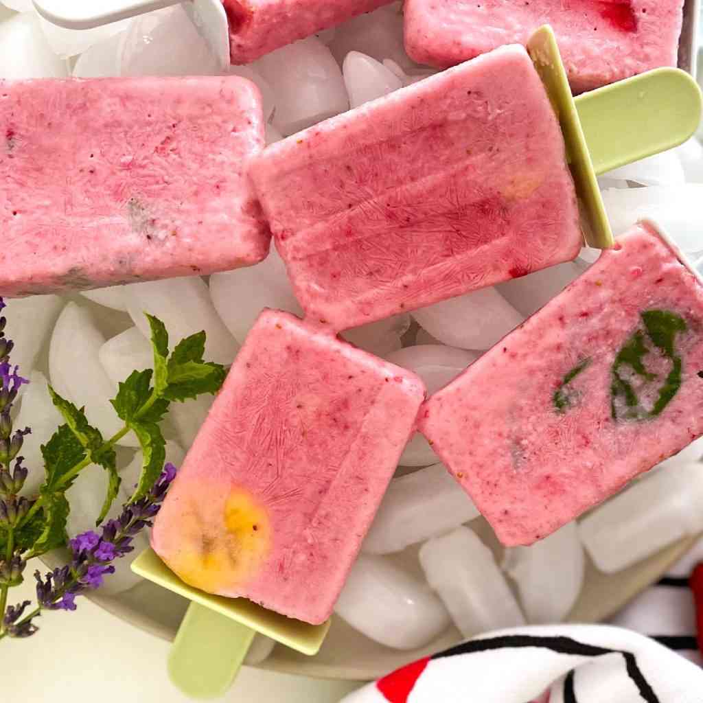 The Best Ever Strawberry Creme Popsicles
