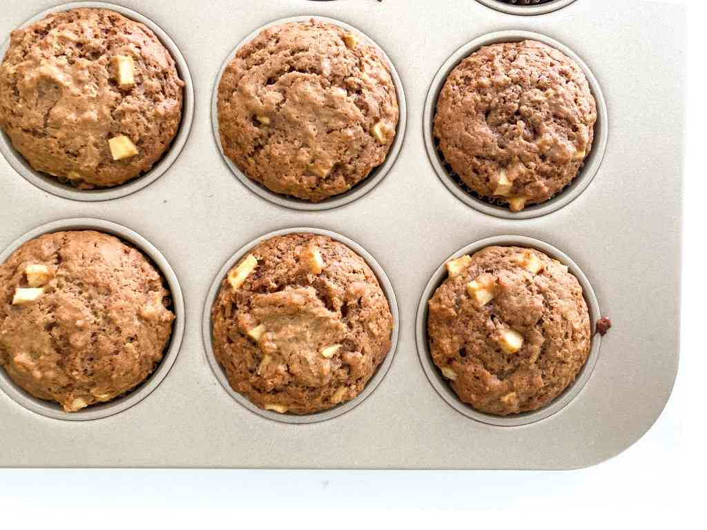 Stuffed Caramel Apple Muffins 