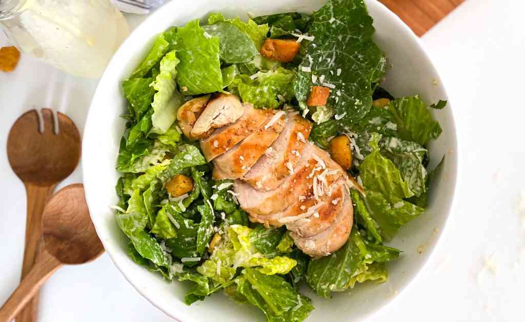 Simple and Easy Chicken Caesar Salad