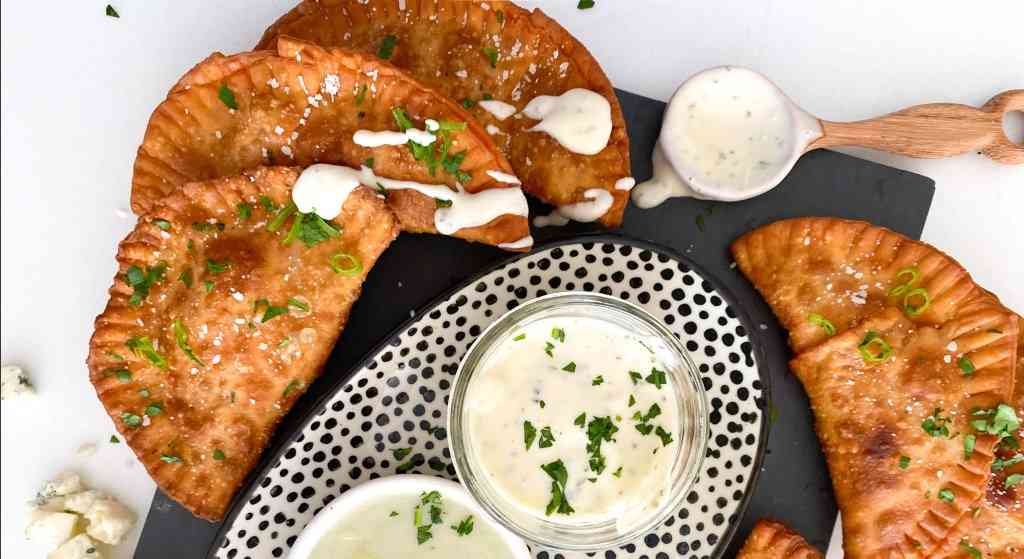 Easy Buffalo Chicken Dip Empanadas