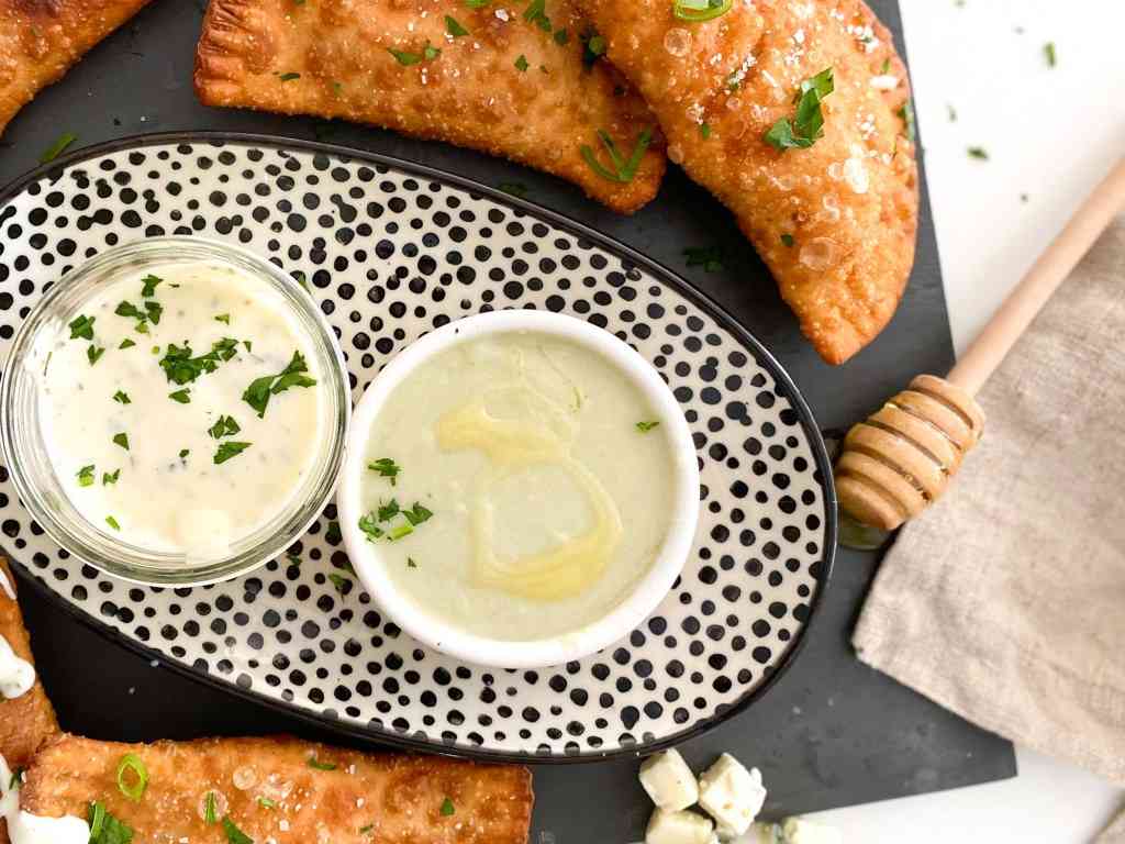 Easy Buffalo Chicken Dip Empanadas