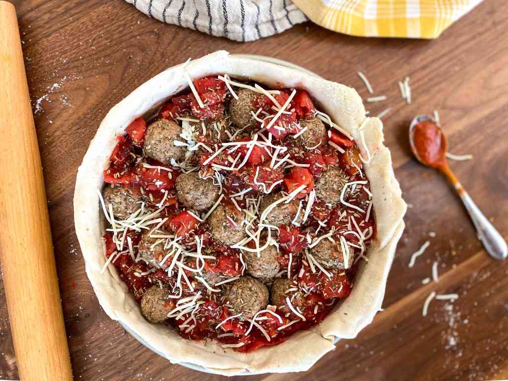 Chicago Style Deep Dish Pizza - Seasons and Suppers