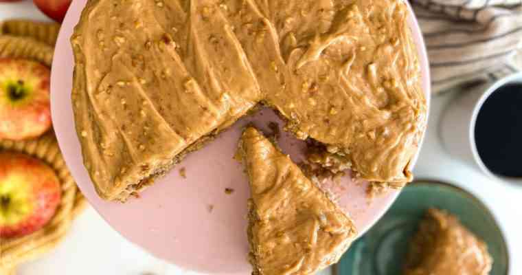 Peanut Butter Apple Coffee Cake