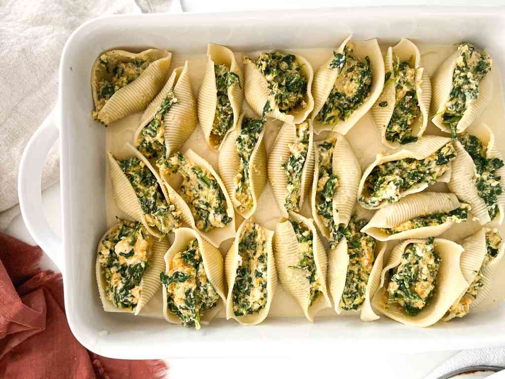 Prosciutto and Spinach Stuffed Shells