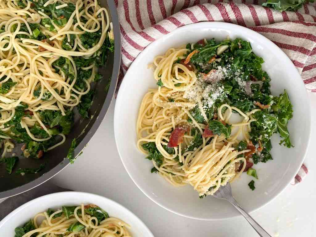 The hole in your spaghetti spoon is the perfect pasta serving size