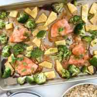 Sheet Pan Sweet and Sour Chicken