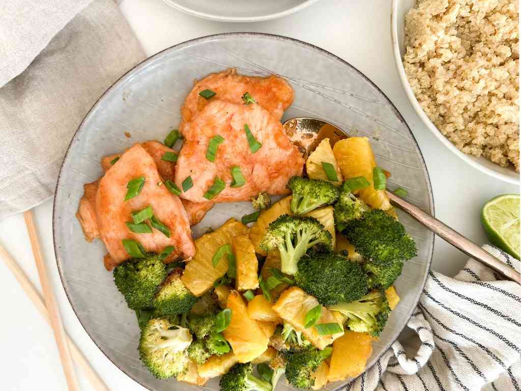 Sheet Pan Sweet and Sour Chicken