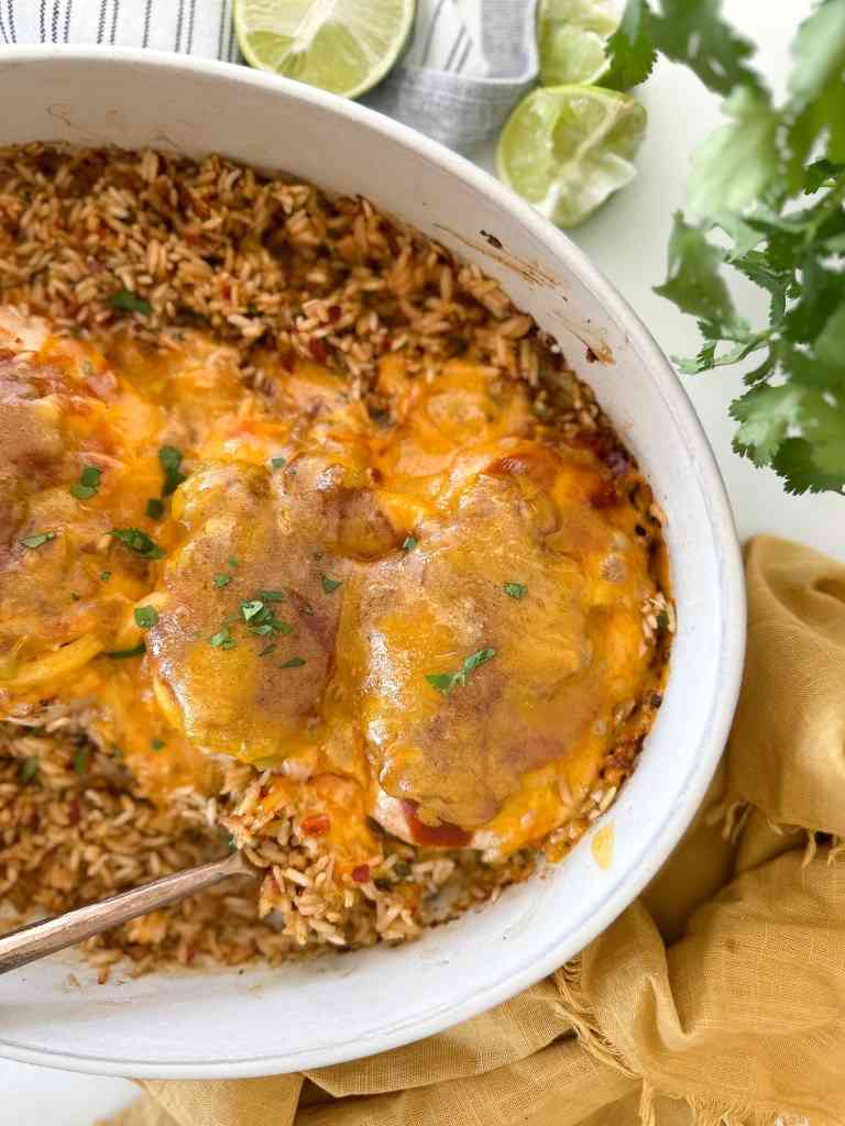 Hatch Chile Chicken and Rice Bake (New Mexico Style)