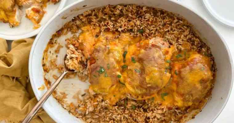 Hatch Chile Chicken and Rice Bake (New Mexico Style)