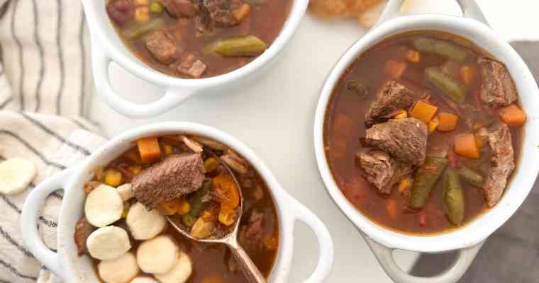 Vegetable Beef Soup (crockpot)