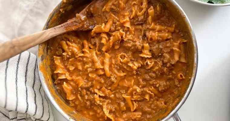 Cheeseburger Pasta (One-Pot Meal)