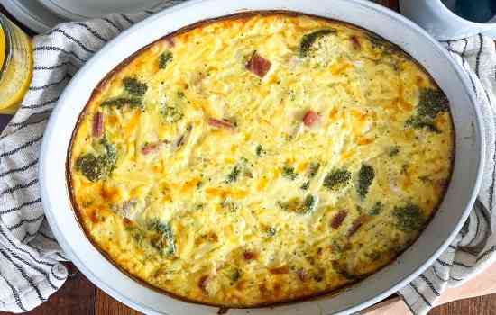 Broccoli (Green) Eggs and Ham Casserole