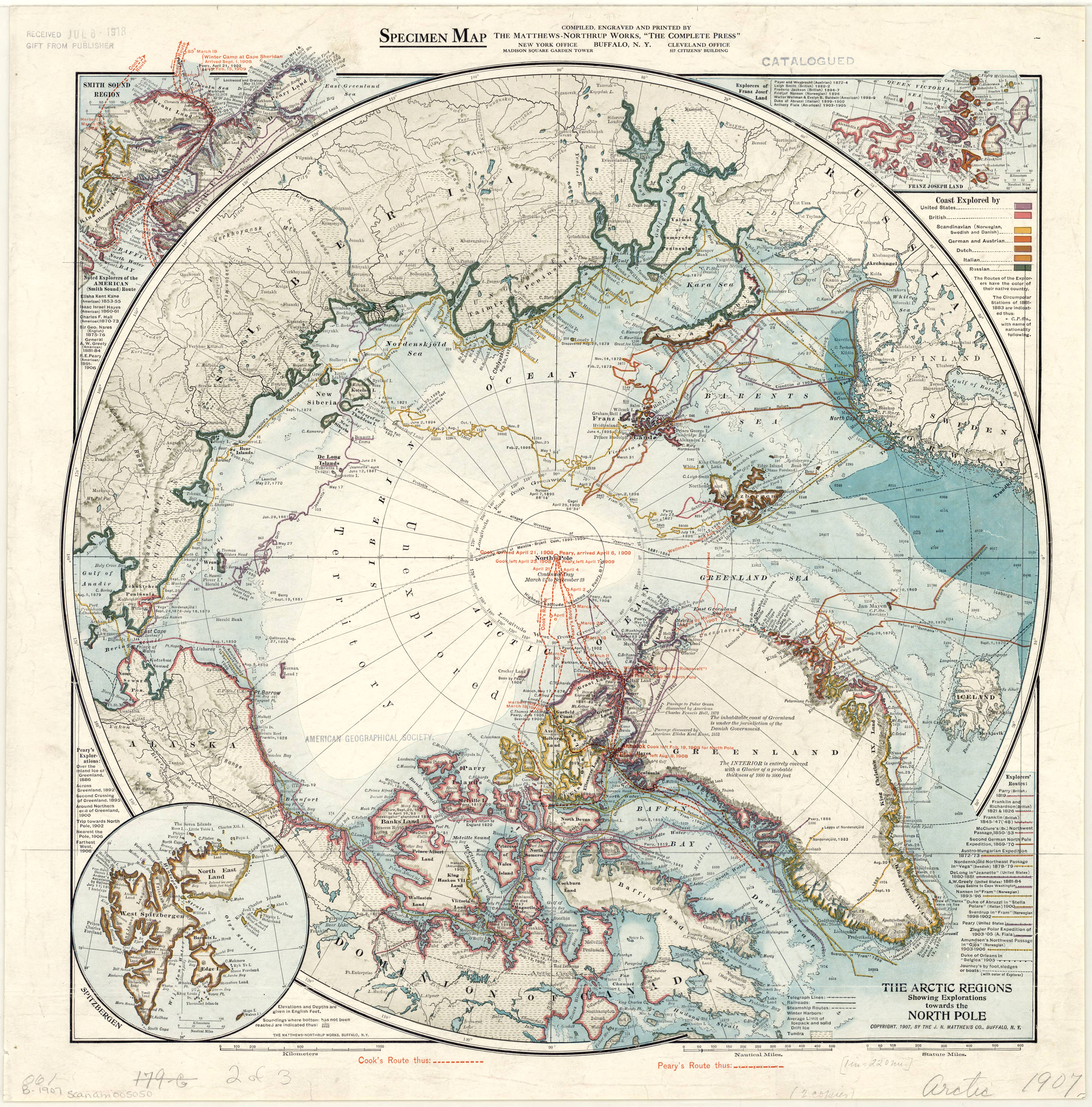 Azamuth Map of the North Pole