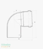 Finolex Elbow bend Plain Dimension