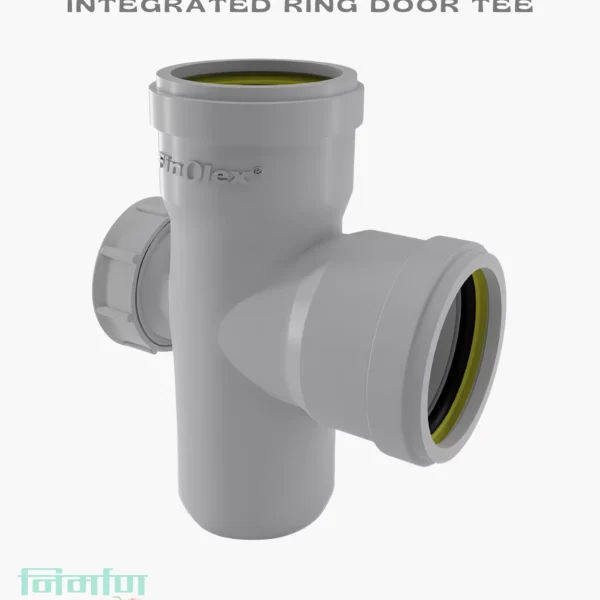 Finolex SWR 75mm 2.5inch Ring Integrated Door Tee Finolex SWR 90mm 3inch Ring Integrated Door Tee Finolex SWR 110mm 4inch Ring Integrated Door Tee Finolex SWR 160mm 6inch Ring Integrated Door Tee