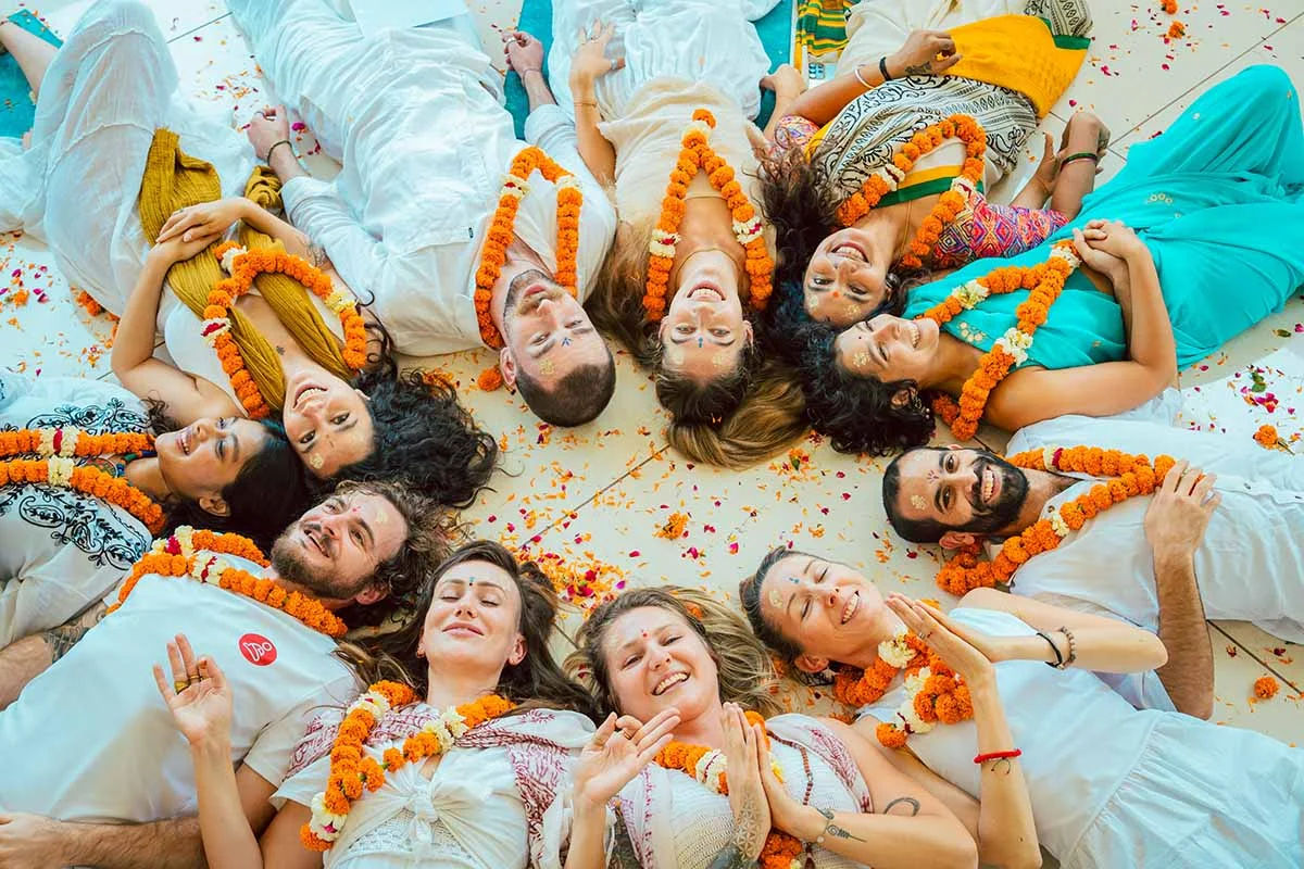 Students of Nirvana Yoga School