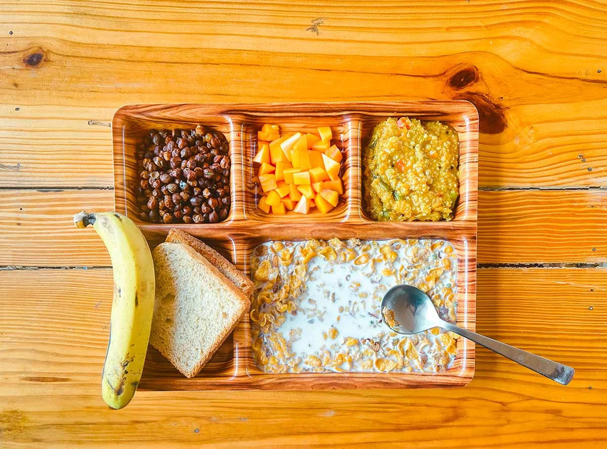 Food at Nirvana Yoga School