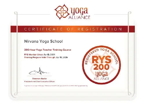 online yoga certificate 