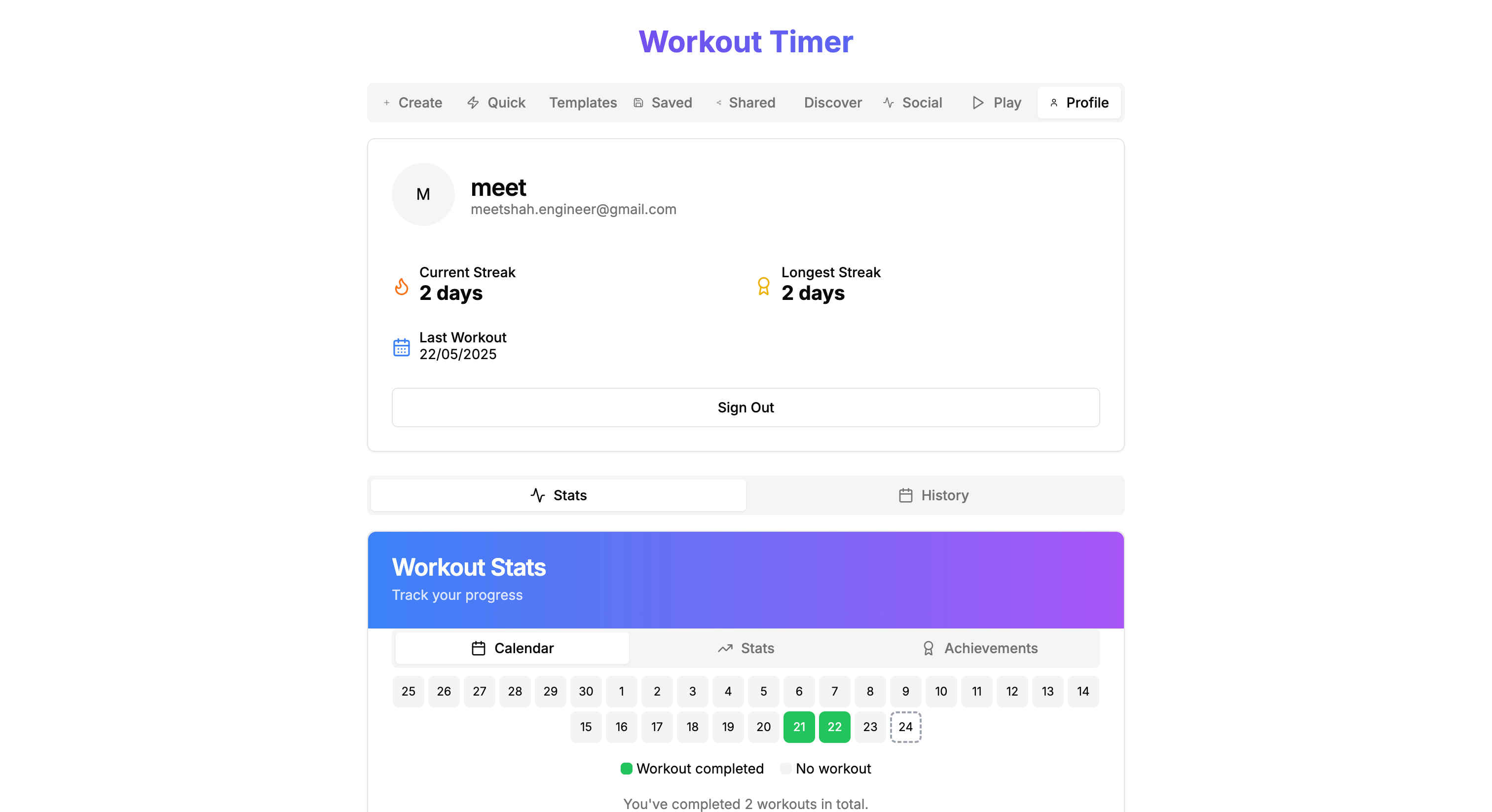 Fitness App
