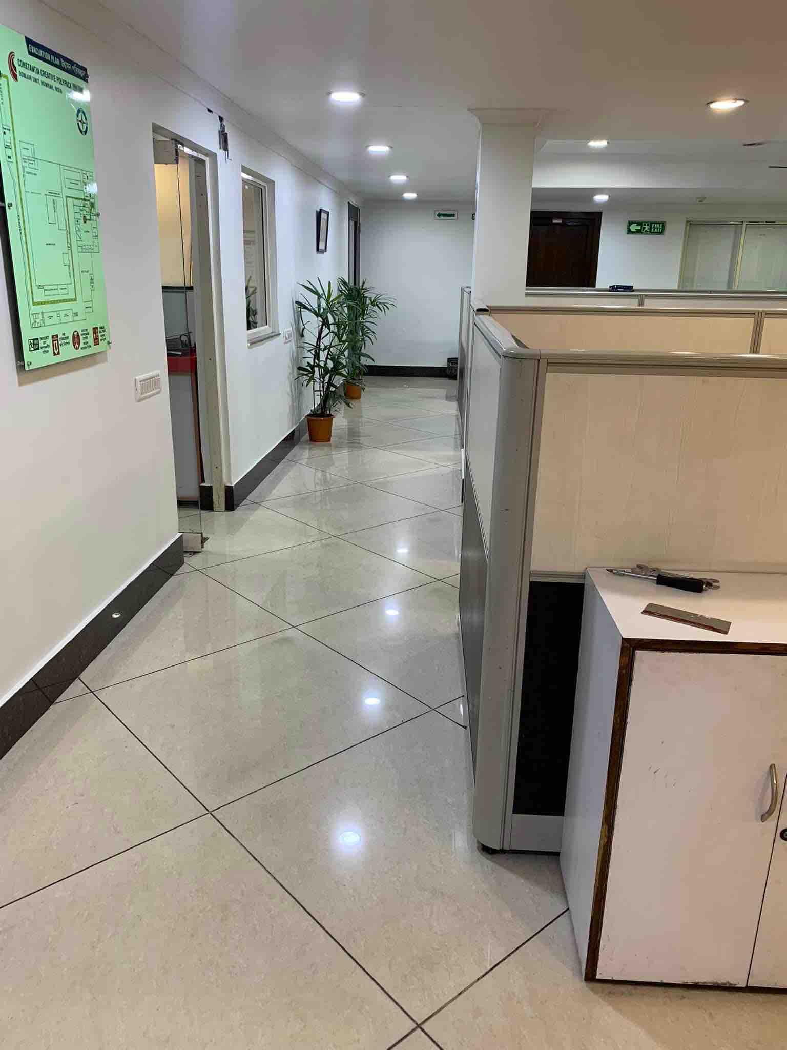 Corridor in Office interior work