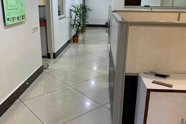 Corridor in Office interior work