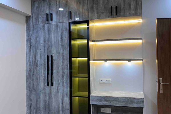 Study Room & Wardrobe in Mr. Rana Singh_IVY County_Noida Sec-75