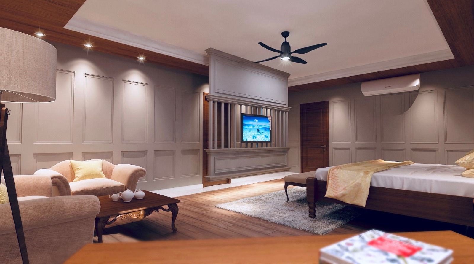 Living Room in Villa Interiors